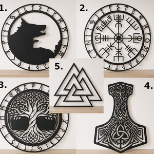 Viking motívumok - otthon & életmód - dekoráció - kép & falikép - fából készült kép - Meska.hu