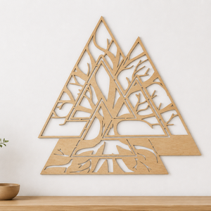 Valknut szimbólum - otthon & életmód - dekoráció - kép & falikép - fából készült kép - Meska.hu