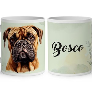 Névvel kérhető - Bullmasztiff portré mintás bögre, Otthon & Életmód, Konyhafelszerelés, tálalás, Tálalás, Bögre & Csésze, , MESKA