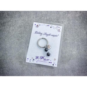 Boldog Anyák napját kulcstartó hematittal, Táska & Tok, Kulcstartó & Táskadísz, Kulcstartó, , MESKA