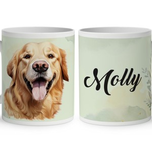 Névvel kérhető - Golden Retriever portré mintás bögre, Otthon & Életmód, Konyhafelszerelés, tálalás, Tálalás, Bögre & Csésze, , MESKA