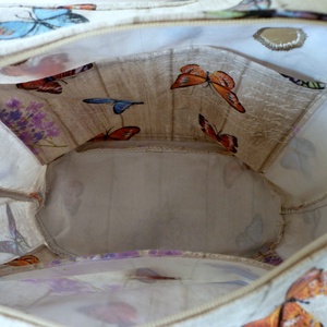 Obag belső classic (beige alapon színes pillangós) -  - Meska.hu