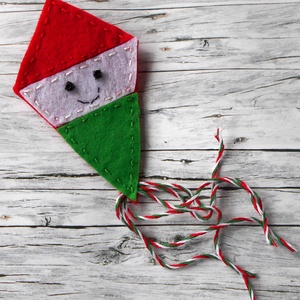 Kokárda kicsit másképp (papírsárkány), Ékszer, Kitűző és Bross, Varrás, MESKA