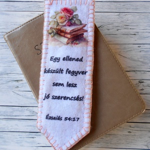 Bibliai idézet: Egy ellened készült fegyver...könyvjelző  - Meska.hu