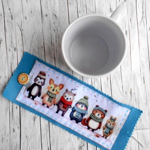 Bögrepalást/melegen tartó cuki erdei állatos 4 - otthon & életmód - konyhafelszerelés, tálalás - tálalás - bögre & csésze - Meska.hu