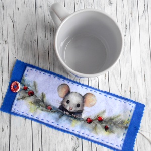 Bögrepalást/melegen tartó cuki egérkés - otthon & életmód - konyhafelszerelés, tálalás - tálalás - bögre & csésze - Meska.hu