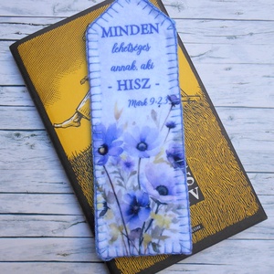 Bibliai idézet: Minden lehetséges annak, aki hisz könyvjelző  - Meska.hu