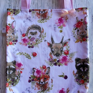 Cuki erdei állatok táska/szatyor  - Meska.hu