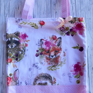 Cuki erdei állatok mintás táska/szatyor gyerekeknek - Meska.hu