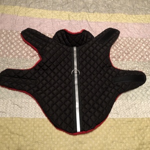 Kutyaruha wellsoft béléssel fekete-piros - otthon & életmód - kisállatoknak - kutyáknak - kutya ruházat - Meska.hu