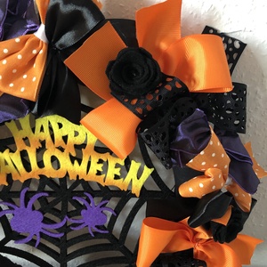 Halloween koszorú - otthon & életmód - dekoráció - halloween - halloweeni ajtódíszek és ablakdíszek - Meska.hu