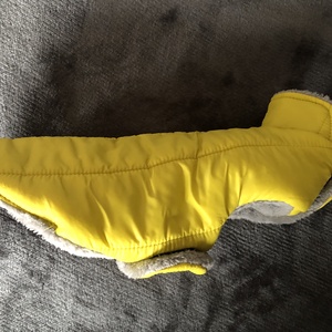 Kutyaruha wellsoft  béléssel limezöld-barna 30 cm - otthon & életmód - kisállatoknak - kutyáknak - kutya ruházat - Meska.hu