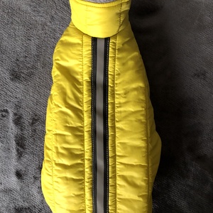 Kutyaruha wellsoft  béléssel limezöld-barna 30 cm - otthon & életmód - kisállatoknak - kutyáknak - kutya ruházat - Meska.hu