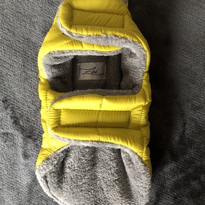 Kutyaruha wellsoft  béléssel limezöld-barna 30 cm - otthon & életmód - kisállatoknak - kutyáknak - kutya ruházat - Meska.hu