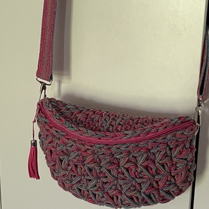 Horgolt crossbody övtáska - táska & tok - övtáska - Meska.hu