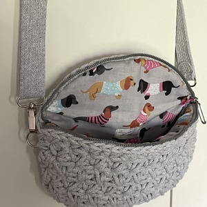 Horgolt crossbody övtáska - táska & tok - övtáska - Meska.hu