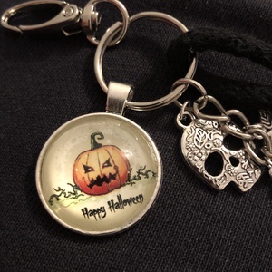 Halloween kulcstartó,táskadísz türkiz - táska & tok - kulcstartó & táskadísz - táskadísz - Meska.hu