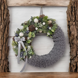 Téli ajtódísz - Meska.hu