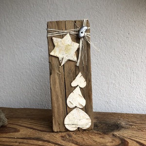 Téli dekoráció szőlőkaróból (upcycling) - Meska.hu