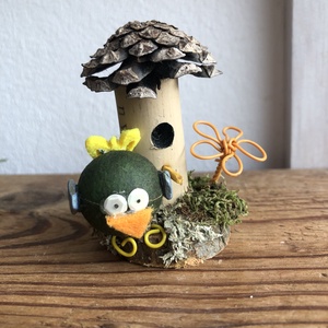 Madárodú asztaldísz dugóból (upcycling), Otthon & Életmód, Dekoráció, Asztal és polc dekoráció, Asztaldísz, Mindenmás, MESKA