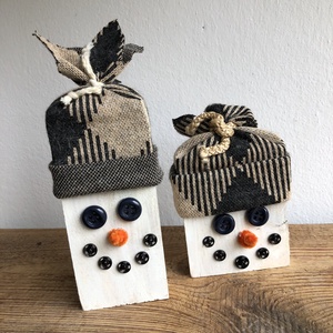 Hóember dekoráció (upcycling) - Meska.hu
