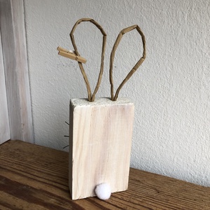 Nyuszis dekoráció (upcycling) - otthon & életmód - dekoráció - dísztárgy - Meska.hu