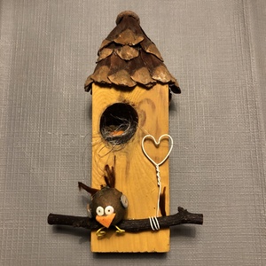 Madárodú asztaldísz (upcycling) - otthon & életmód - dekoráció - asztal és polc dekoráció - asztaldísz - Meska.hu
