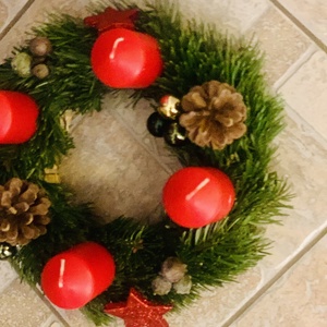 Adventi koszorú  - karácsony - adventi díszek - adventi koszorú - Meska.hu