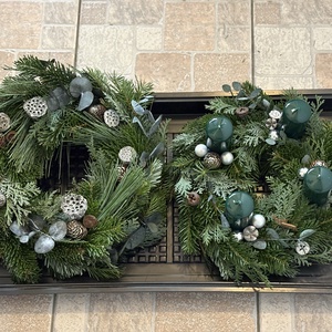 Adventi koszorú zöld  - karácsony - adventi díszek - adventi gyertyadíszek és koszorúdíszek - Meska.hu