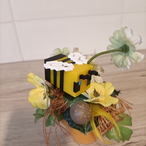 Minecraft bee - táska & tok - kulcstartó & táskadísz - táskadísz - Meska.hu