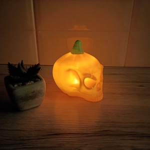 Koponya Tök lámpás - otthon & életmód - dekoráció - halloween - halloweeni lámpás - Meska.hu