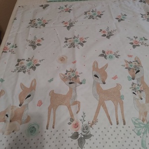 ,,ZOLICA Egyedi őzikés babaágynemű szett - otthon & életmód - babaszoba, gyerekszoba - baba ágynemű - Meska.hu