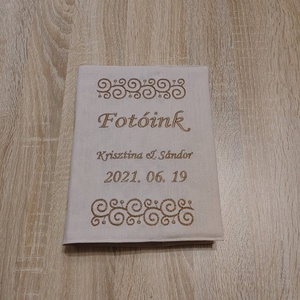 ,,ZOLICA Hímzett fotóalbum, Esküvő, Emlék & Ajándék, Album & Fotóalbum, Hímzés, Varrás, Meska