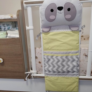 ,,ZOLICA Állatfejes zsebes tároló: PANDA, Otthon & Lakás, Fürdőszoba, Fürdőszobai tároló, Varrás, Meska