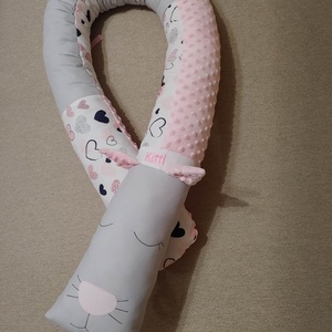 ,,ZOLICA Állatfejes hengerpárna/rácsvédő. CICA - otthon & életmód - babaszoba, gyerekszoba - babaszoba, gyerekszoba - Meska.hu