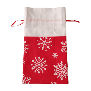 ,,ZOLICA Mikulászsák - Hópelyhek - karácsony - mikulás - mikulás zsák - Meska.hu