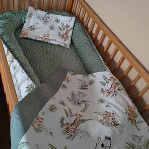 ,,ZOLICA Babafészek szett - Vadállat kölykök - otthon & életmód - babaszoba, gyerekszoba - baba ágynemű - Meska.hu