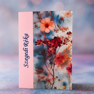 ,,ZOLICA Egészségügyi könyvborító PRÉMIUM PAMUTSZATÉN - virágtenger, Otthon & Életmód, Papír, írószer, Egészségügyi kiskönyv borító, Varrás, Hímzés, MESKA