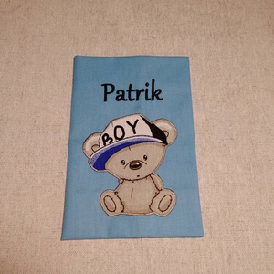 ,,ZOLICA Egészségügyi könyvborító MACIS - kék - baba - mama - babaemlékek - egészségügyi kiskönyv borító - Meska.hu