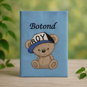 ,,ZOLICA Egészségügyi könyvborító MACIS - kék, Otthon & Életmód, Papír, írószer, Egészségügyi kiskönyv borító, Varrás, MESKA