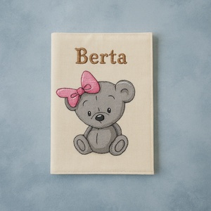 ,,ZOLICA Egészségügyi könyvborító MACIS - Halványsárga - Meska.hu