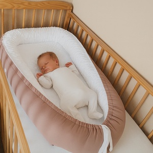 ,,ZOLICA Babafészek csepp alakú- Tejeskávé, fehér - baba - mama - baba ágynemű - babafészek - Meska.hu