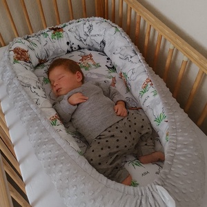 ,,ZOLICA Babafészek csepp alakú - kontinensek meséi - baba - mama - baba ágynemű - babafészek - Meska.hu