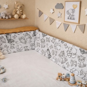 ,,ZOLICA Rácsvédő szivacsos - Safari, Baba - mama, Rácsvédő & Baldachin, Baba ágynemű, Varrás, MESKA