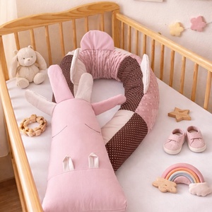 ,,ZOLICA Állatfejes hengerpárna/rácsvédő. SÁRKÁNY - mályva, bézs, barna, Baba - mama, Rácsvédő & Baldachin, Baba ágynemű, Varrás, MESKA