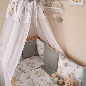 ,,ZOLICA Baldachin - vadállat kölykök , Baba - mama, Rácsvédő & Baldachin, Baba ágynemű, Varrás, MESKA