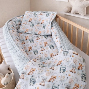 ,,ZOLICA Babafészek szett PRÉMIUM PAMUTSZATÉN - Mini kalandorok, Baba - mama, Baba ágynemű, Babafészek, Varrás, MESKA