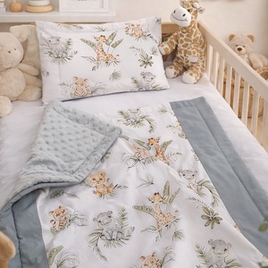 ,,ZOLICA Baba / gyermekágynemű szett 2 részes - vadállat kölykök, Baba - mama, Baba ágynemű, Szett kiságyba, Varrás, MESKA