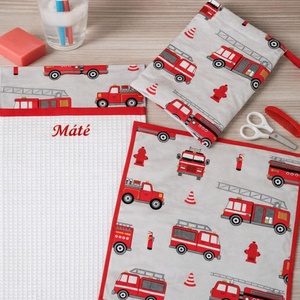 ,,ZOLICA Iskolai tisztasági csomag - Tűzoltó autók, Játék & Sport, Ovis felszerelés, Tisztasági csomag, Varrás, MESKA