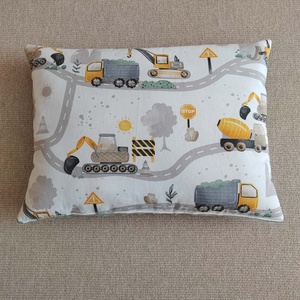 ,,ZOLICA Gyermekpárna PRÉMIUM - Munkagépek az úton - Meska.hu